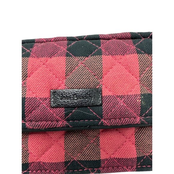 Vera Bradley Plaid Wristlet Wallet With Dual Zipper & Detachable Strap - Picture 2 of 12